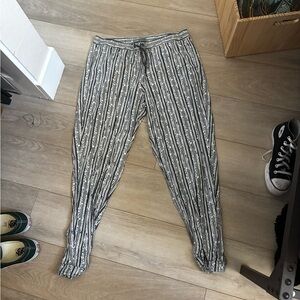Men's Black and White Boho pants